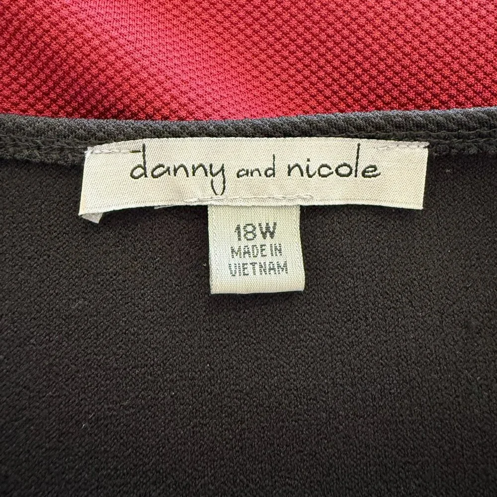 Vintage Danny and Nicole Jacket Red‎ and White 18W Shoulder Pad